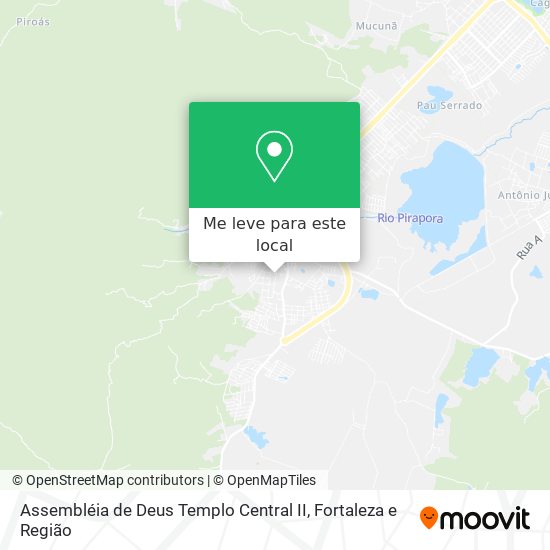 Assembléia de Deus Templo Central II mapa