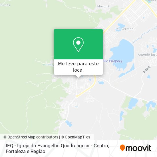 IEQ - Igreja do Evangelho Quadrangular - Centro mapa