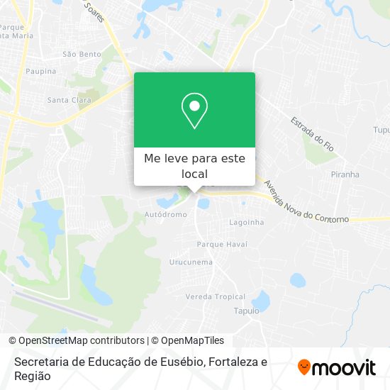 Secretaria de Educação de Eusébio mapa