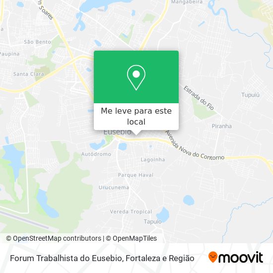 Forum Trabalhista do Eusebio mapa