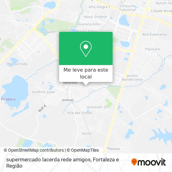 supermercado lacerda rede amigos mapa