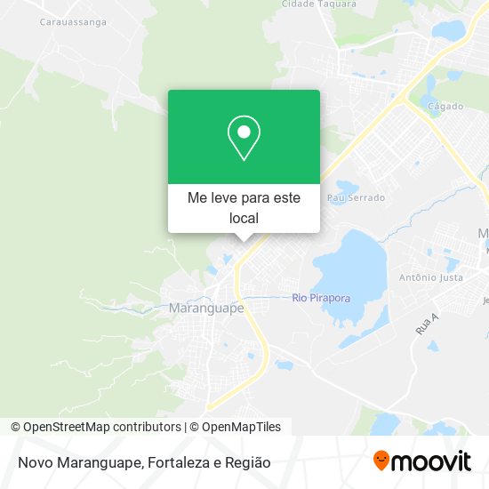 Novo Maranguape mapa