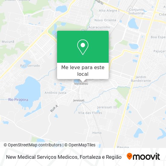 New Medical Serviços Medicos mapa