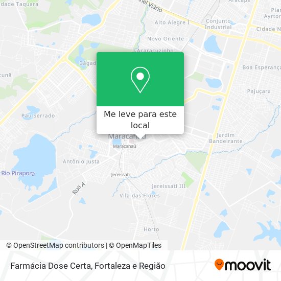 Farmácia Dose Certa mapa