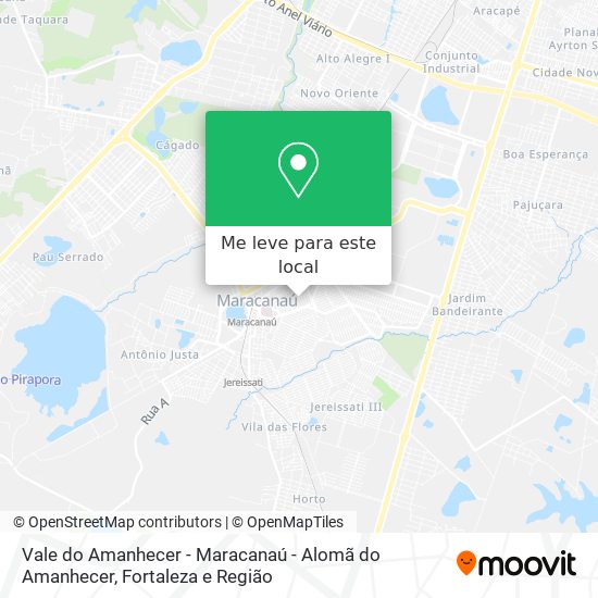 Vale do Amanhecer - Maracanaú - Alomã do Amanhecer mapa