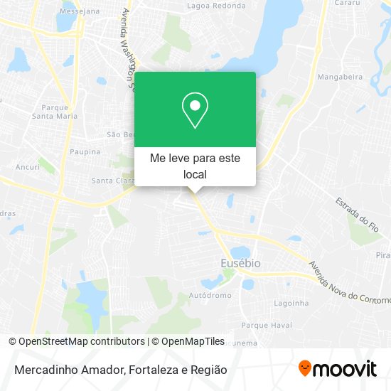 Mercadinho Amador mapa