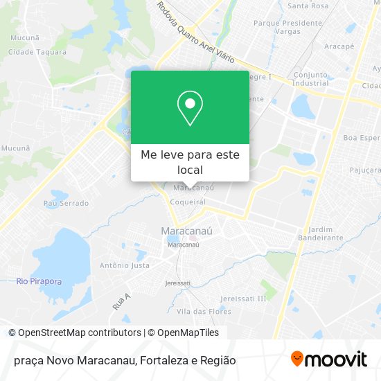 praça Novo Maracanau mapa