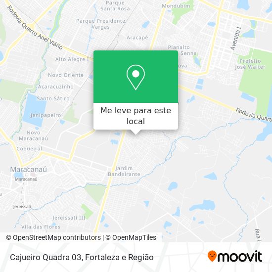 Cajueiro Quadra 03 mapa