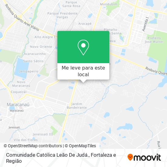 Comunidade Católica Leão De Judá. mapa