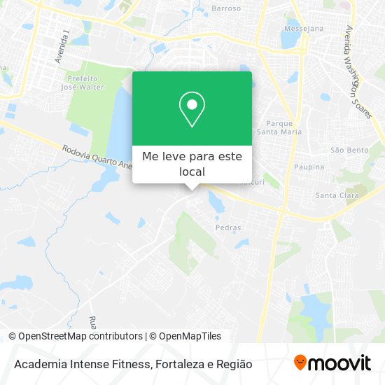 Academia Intense Fitness mapa