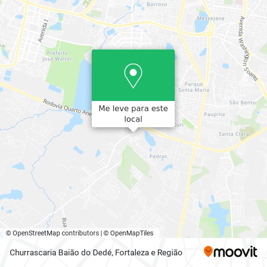 Churrascaria Baião do Dedé mapa
