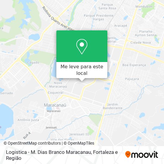 Logistica - M. Dias Branco Maracanau mapa