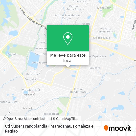 Cd Super Frangolândia - Maracanaú mapa