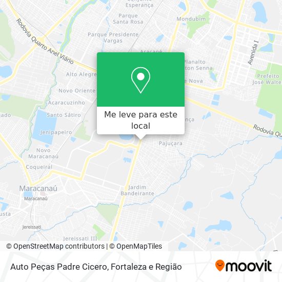 Auto Peças Padre Cicero mapa