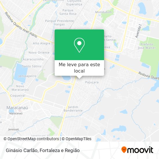 Ginásio Carlão mapa