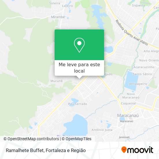 Ramalhete Buffet mapa