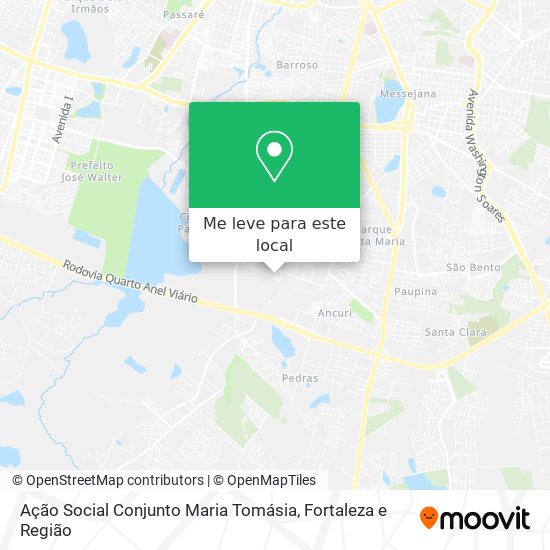 Ação Social Conjunto Maria Tomásia mapa
