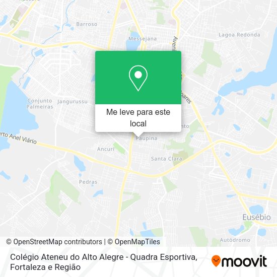 Colégio Ateneu do Alto Alegre - Quadra Esportiva mapa