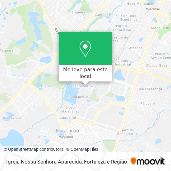 Igreja Nossa Senhora Aparecida mapa