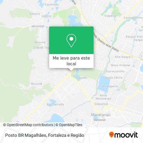 Posto BR Magalhães mapa