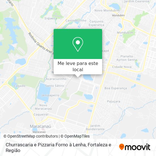 Churrascaria e Pizzaria Forno à Lenha mapa