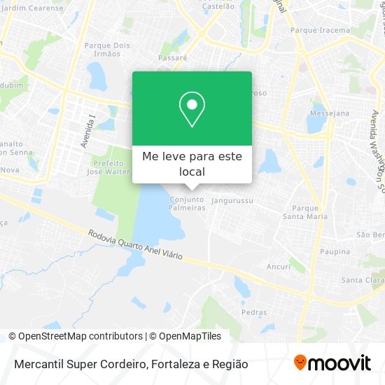 Mercantil Super Cordeiro mapa