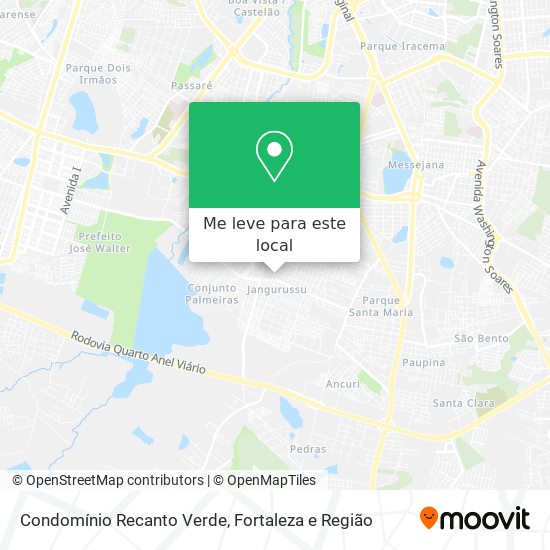 Condomínio Recanto Verde mapa