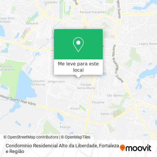 Condomínio Residencial Alto da Liberdade mapa