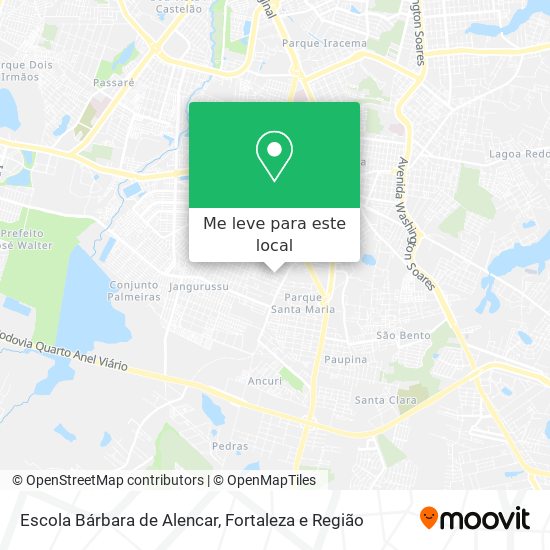 Escola Bárbara de Alencar mapa