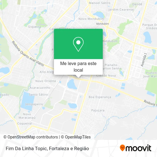 Fim Da Linha Topic mapa