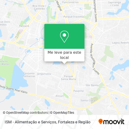 ISM - Alimentação e Serviços mapa
