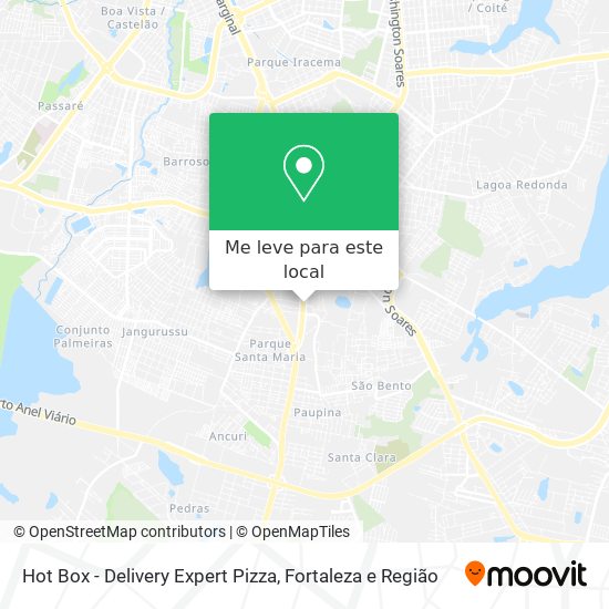 Hot Box - Delivery  Expert Pizza mapa