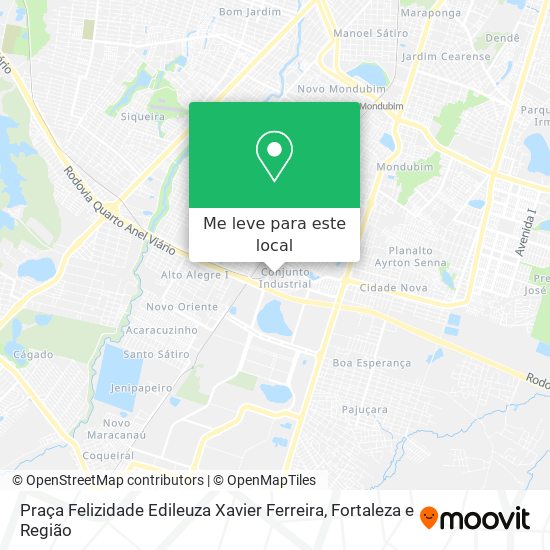 Praça Felizidade Edileuza Xavier Ferreira mapa