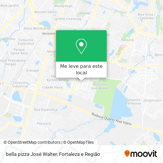 bella pizza José Walter mapa