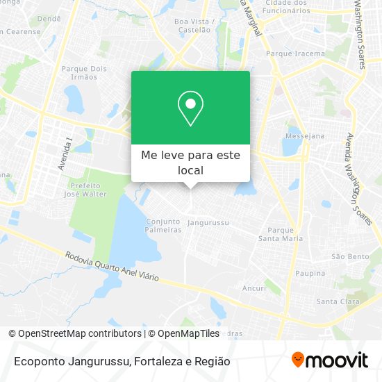 Ecoponto Jangurussu mapa