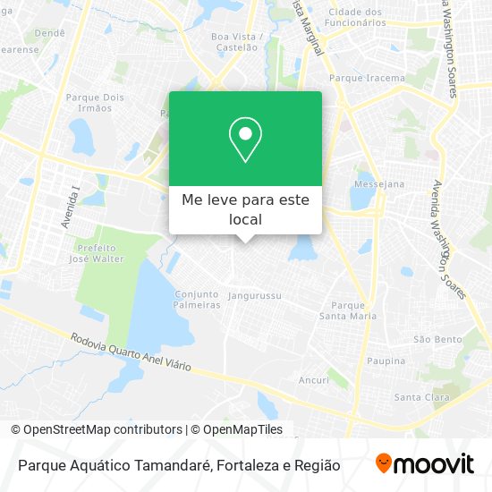 Parque Aquático Tamandaré mapa