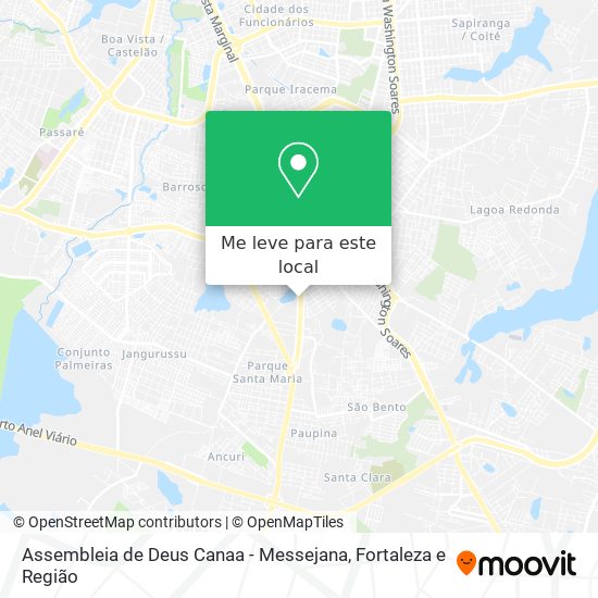 Assembleia de Deus Canaa - Messejana mapa