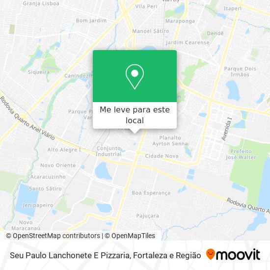 Seu Paulo Lanchonete E Pizzaria mapa