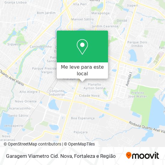 Garagem Viametro Cid. Nova mapa