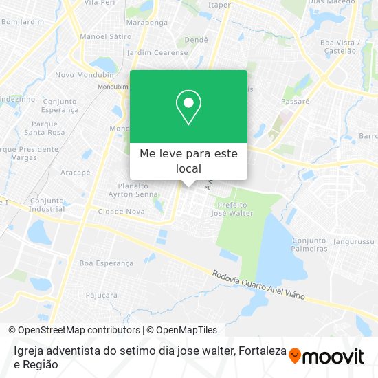 Igreja adventista do setimo dia jose walter mapa