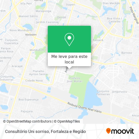 Consultório Uni sorriso mapa