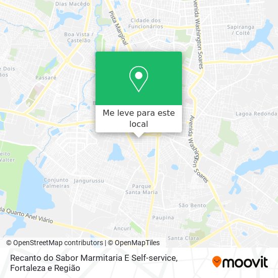 Recanto do Sabor Marmitaria E Self-service mapa