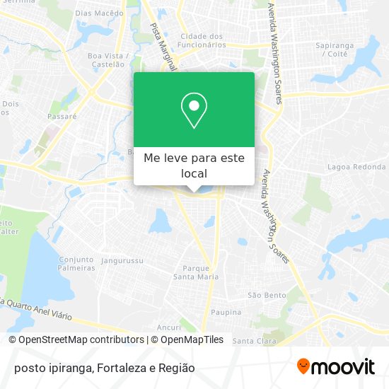 posto ipiranga mapa