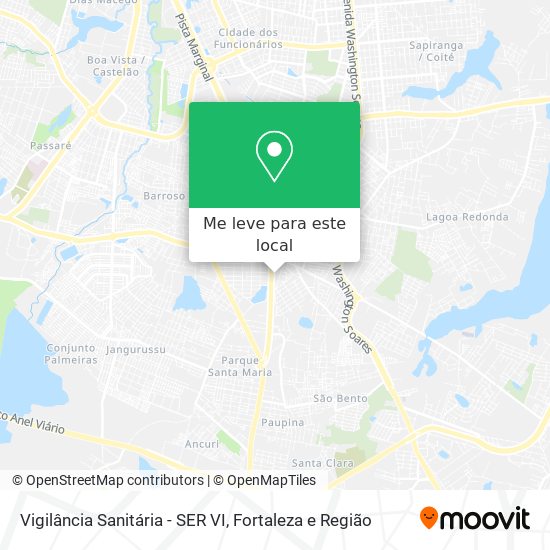 Vigilância Sanitária - SER VI mapa