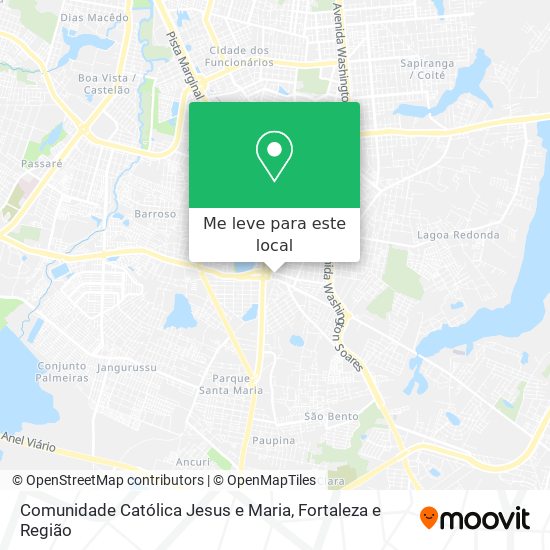 Comunidade Católica Jesus e Maria mapa