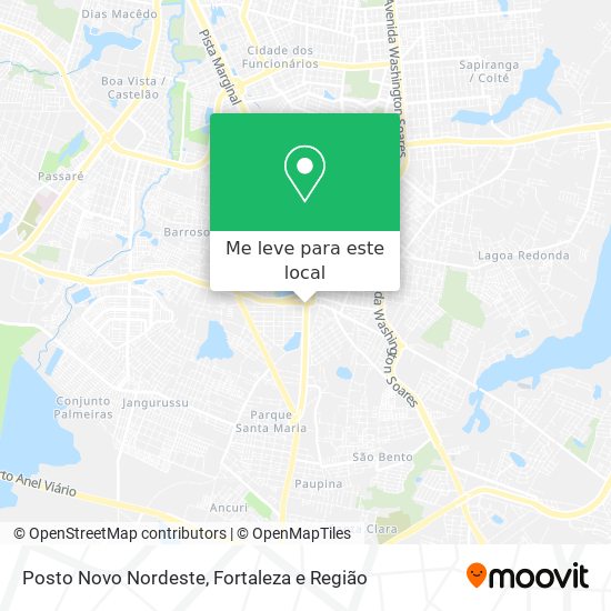 Posto Novo Nordeste mapa