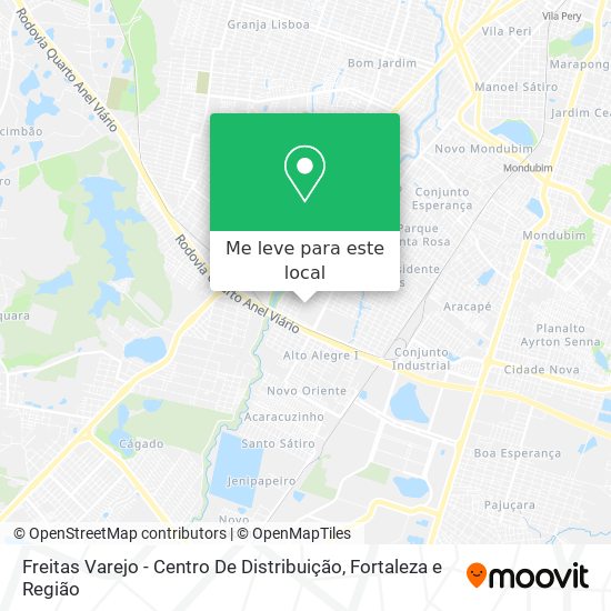 Freitas Varejo - Centro De Distribuição mapa