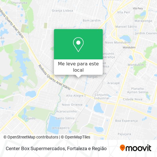 Center Box Supermercados mapa