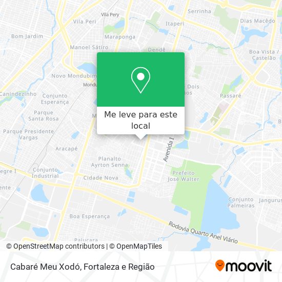 Cabaré Meu Xodó mapa
