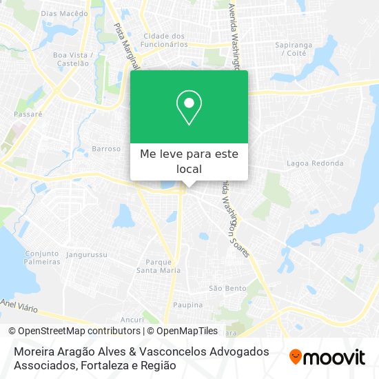 Moreira Aragão Alves & Vasconcelos Advogados Associados mapa